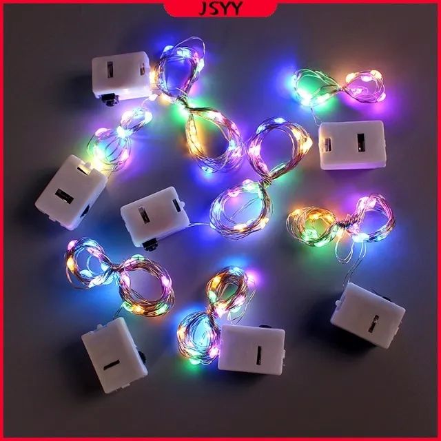 FITA LED 3 MODOS CORDA DE PRATA FADA LUZES DE NATAL E DECORAÇÃO DE FESTAS
