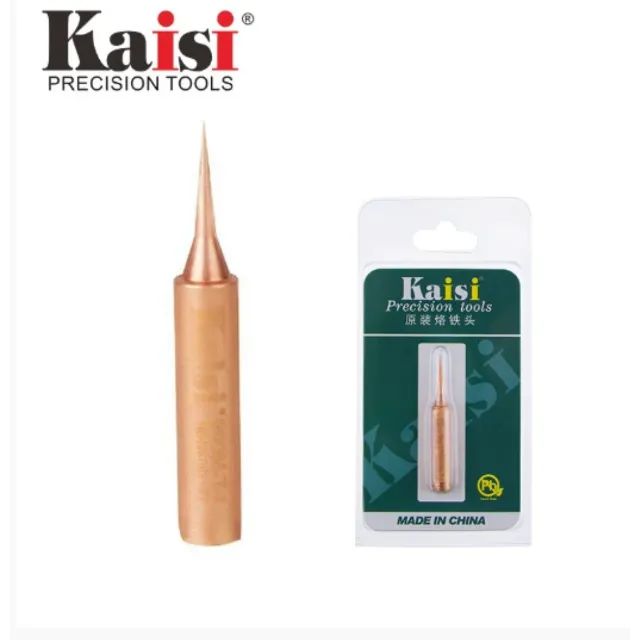 Ponta De Ferro De Solda Fina Reta Cobre Alta Precisão Kaisi