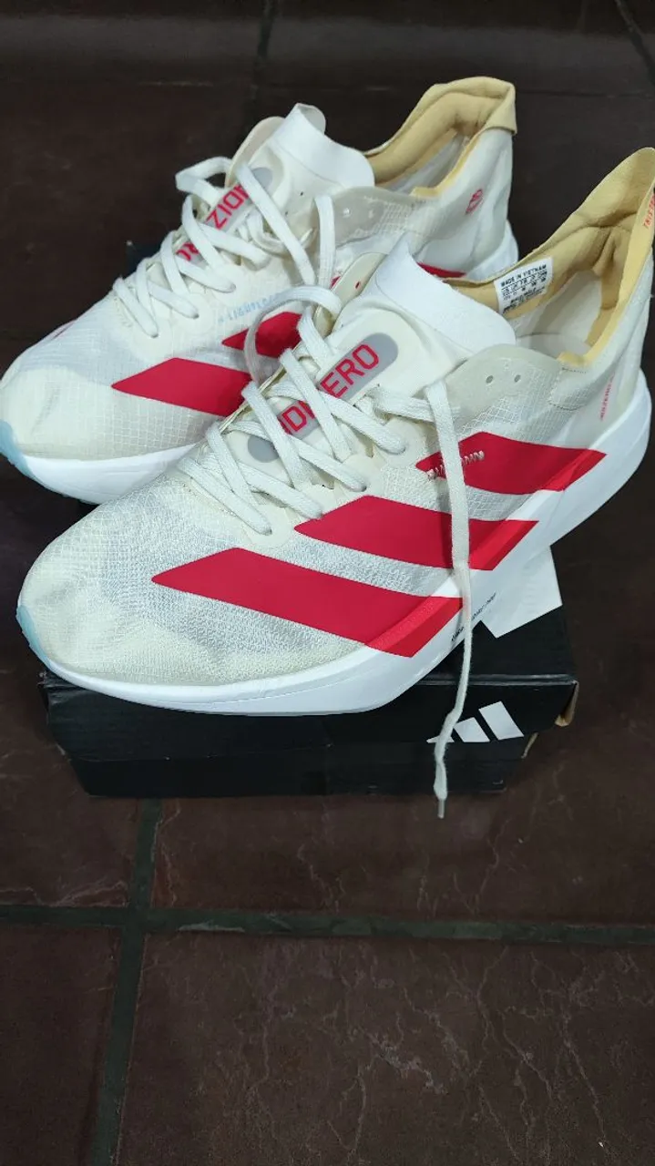 Adidas Adizero Adios Pro 3 - Branco e Vermelho