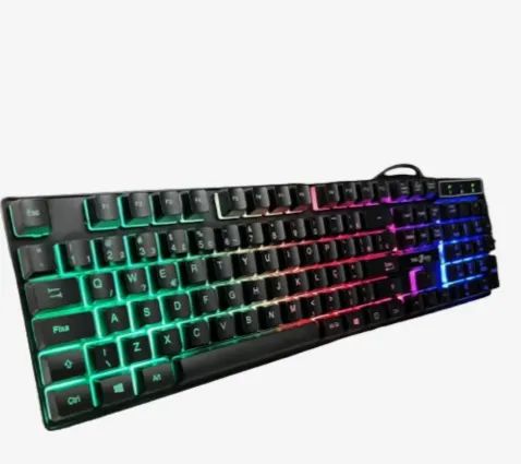 kit teclado mouse headset e mouse pad 4 em 1 com luzes RGB z936 - Foto 3