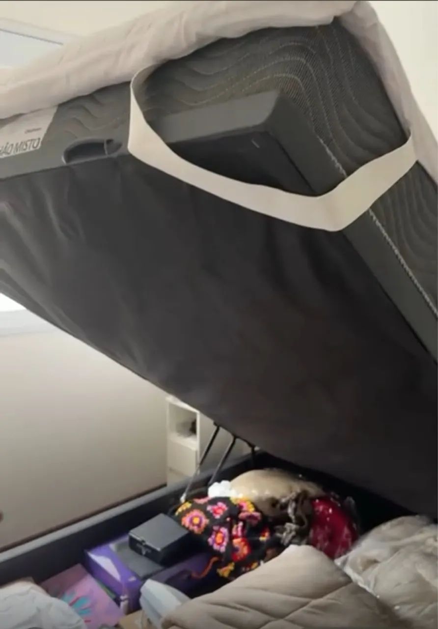 Cama de Casal Baú com Pillow Top - Excelente Estado! - Foto 4