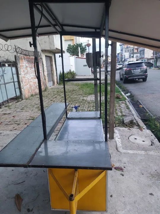 Carrinho de comida - ideal para lanches e quitutes - Foto 3