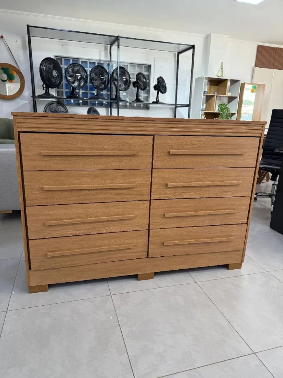Comoda Califórnia 8 Gavetas - MONTAGEM E ENTREGA GRATIS - Foto 5