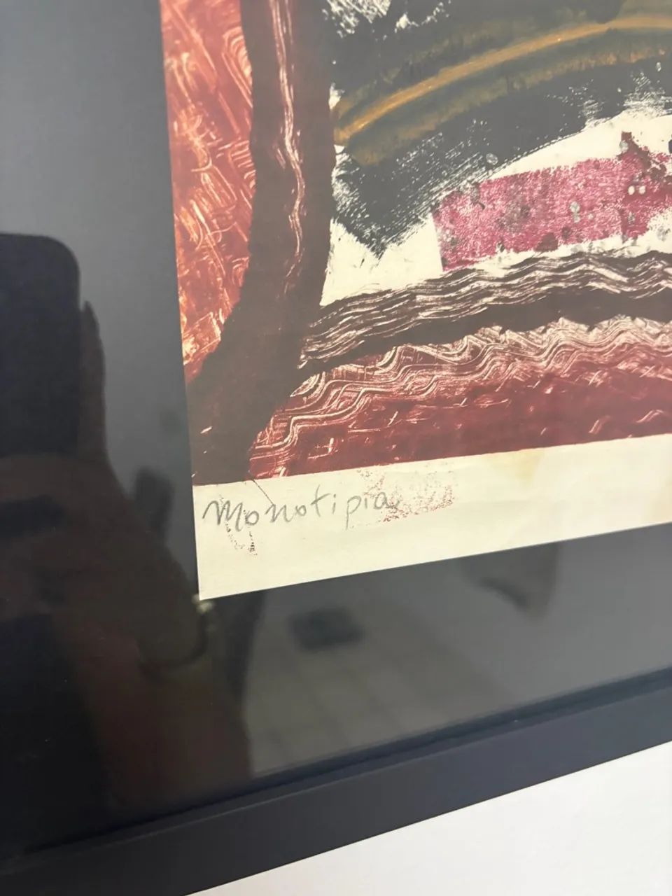 2 Quadros com pintura monotipia  - Foto 5