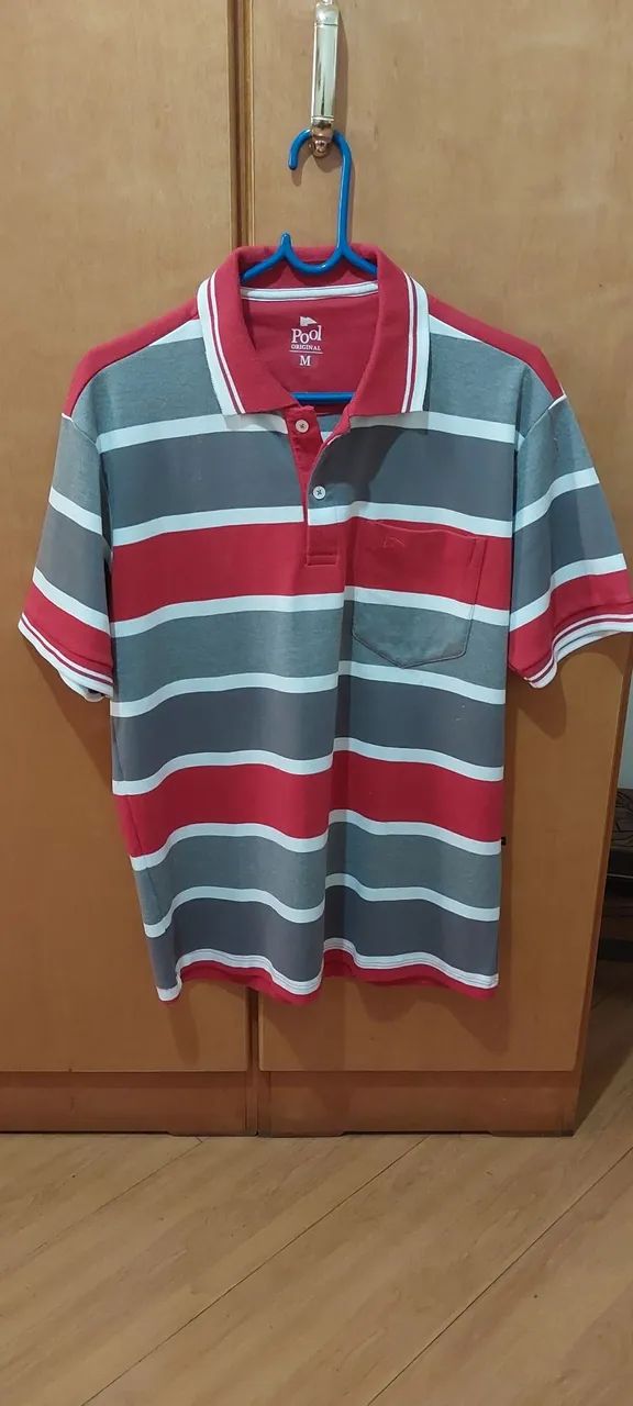 Camisa Polo Listrada Pool Original M