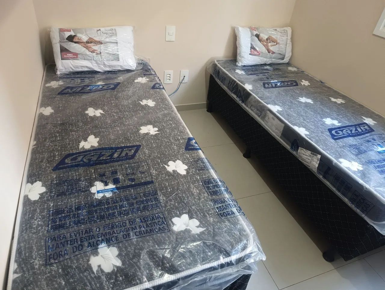 Cama de Solteiro Colchão + base box 64352819082114120