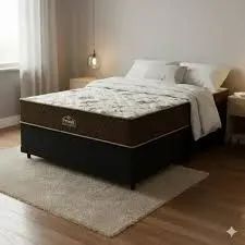 Cama box casal supreme espuma D33 novo 