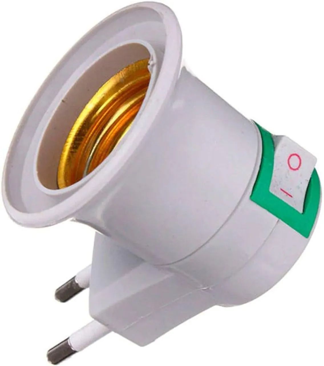 Adaptador de Bocal para Tomada com Interruptor - Foto 2