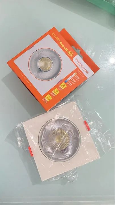 Led de embutir - 7 unidades -12W