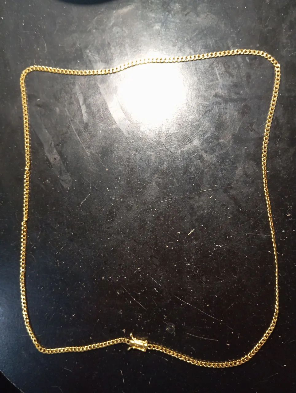 CORRENTE BANHADA A OURO 18K, 60CM - Foto 2