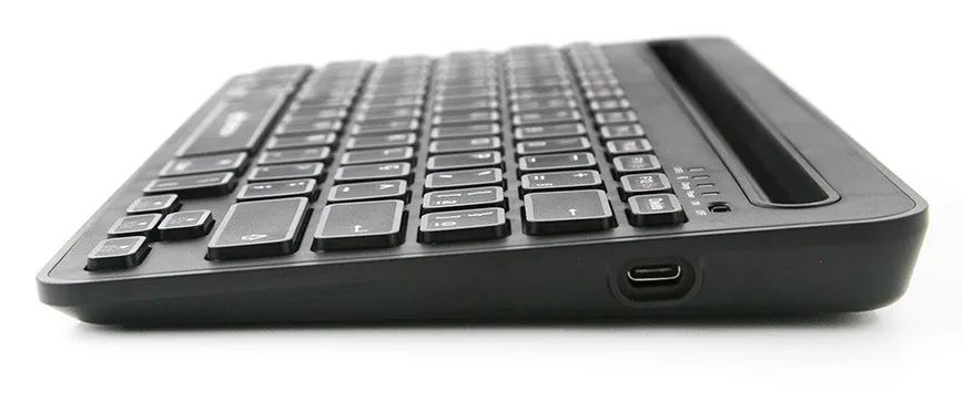 TECLADO MULTI DEVICE SEM FIO E BLUETOOTH C3TECH K-BT100BK RECARREGÁVEL - Foto 4