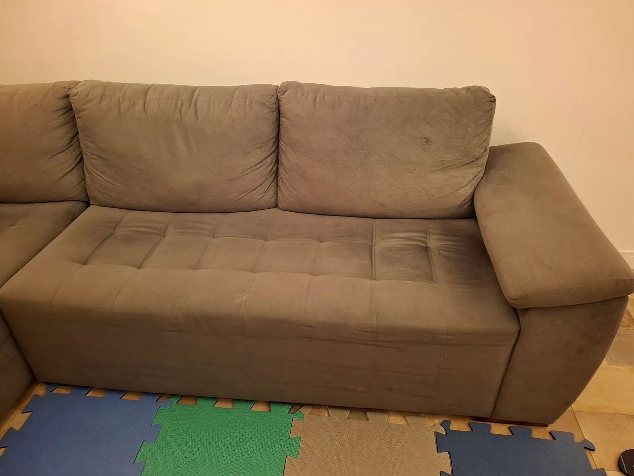 Reduzi Aceito oferta Sofá de Canto Amplo com chaise - Foto 2