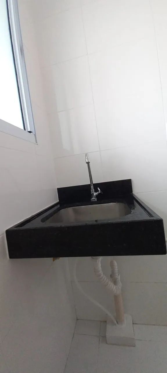 Pia e tanque em granito São Gabriel - semi-novos, nunca usados - com cubas inox - Foto 4
