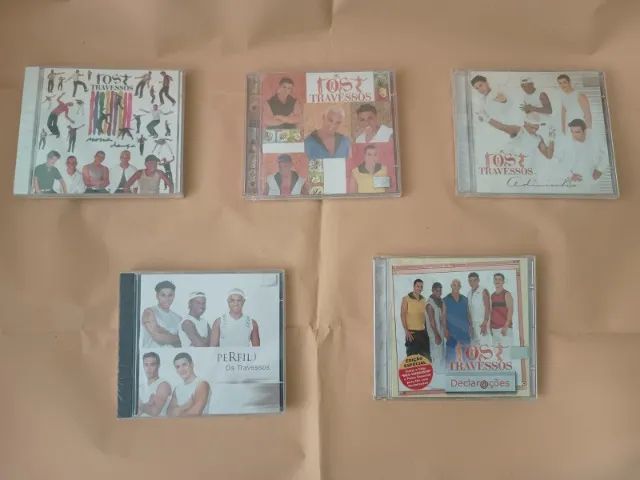 5 CDS Originais Os Travessos Anos 90 Lacrados
