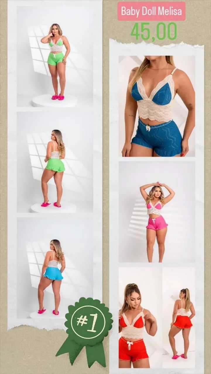 Baby Doll Melisa - Conforto e estilo para suas noites!