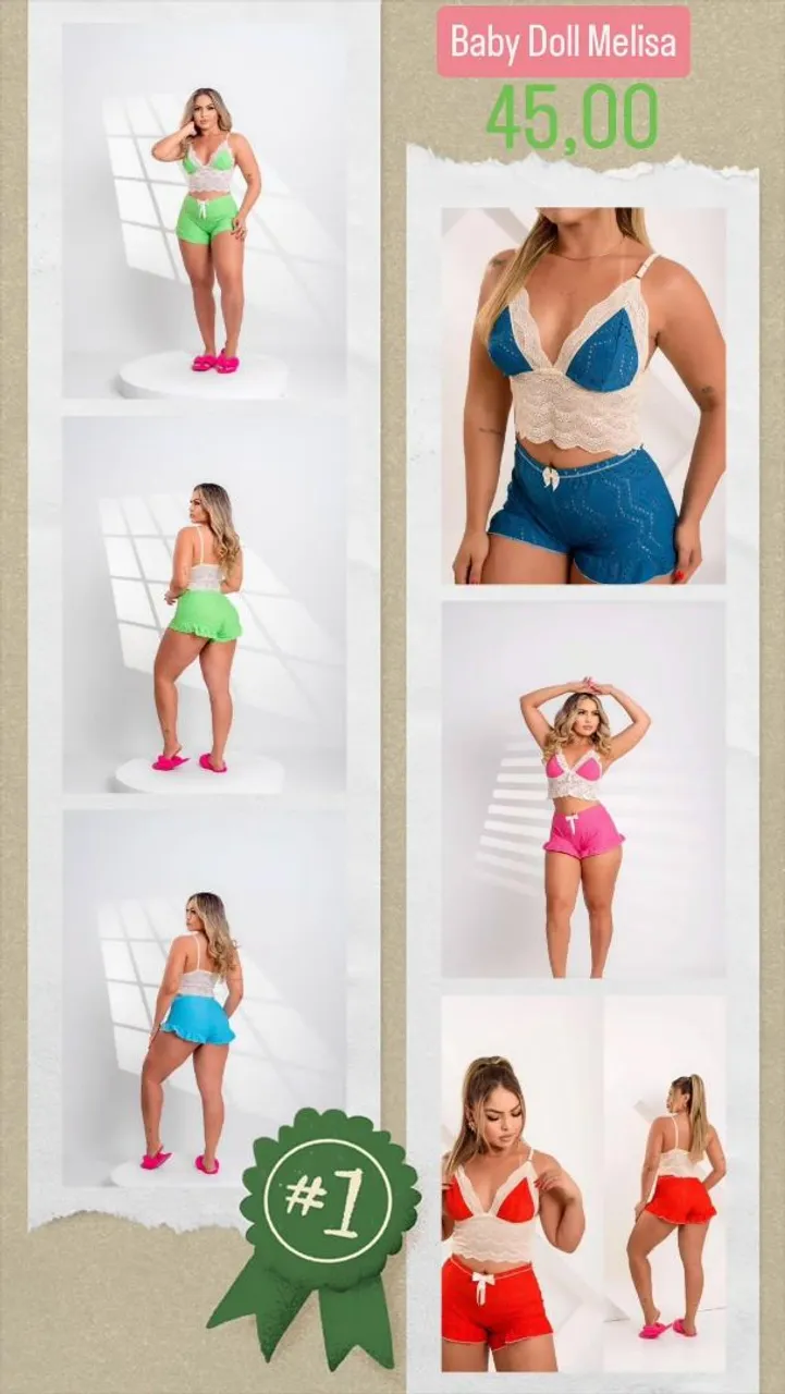 Baby Doll Melisa - Conforto e estilo para suas noites!