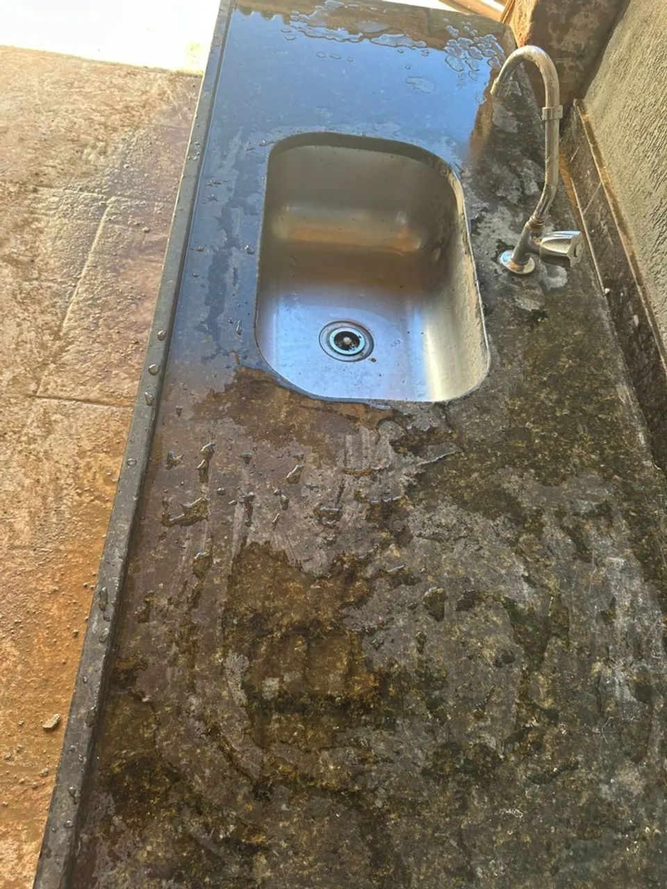 Pia para cozinha granito verde Ubatuba  - Foto 2