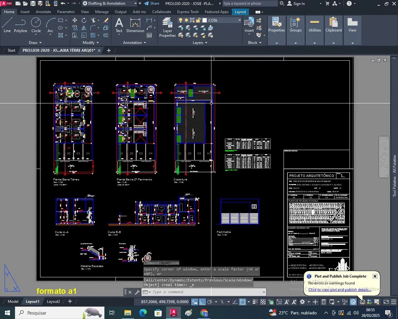 Projetista em Autocad - Projetos para construção e regularização 