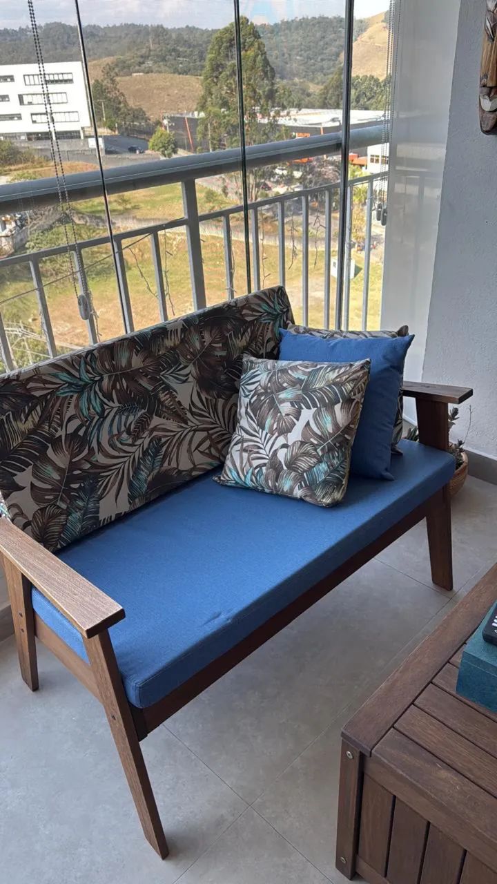 Conjunto de Móveis de Varanda - Madeira Maciça + Almofadas Premium  - Foto 3