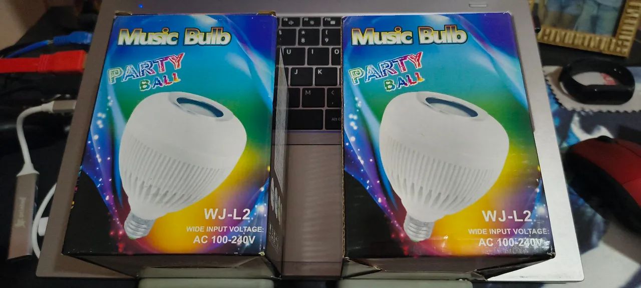Lâmpada musical com controle remoto físico e bluetooth. - Foto 3