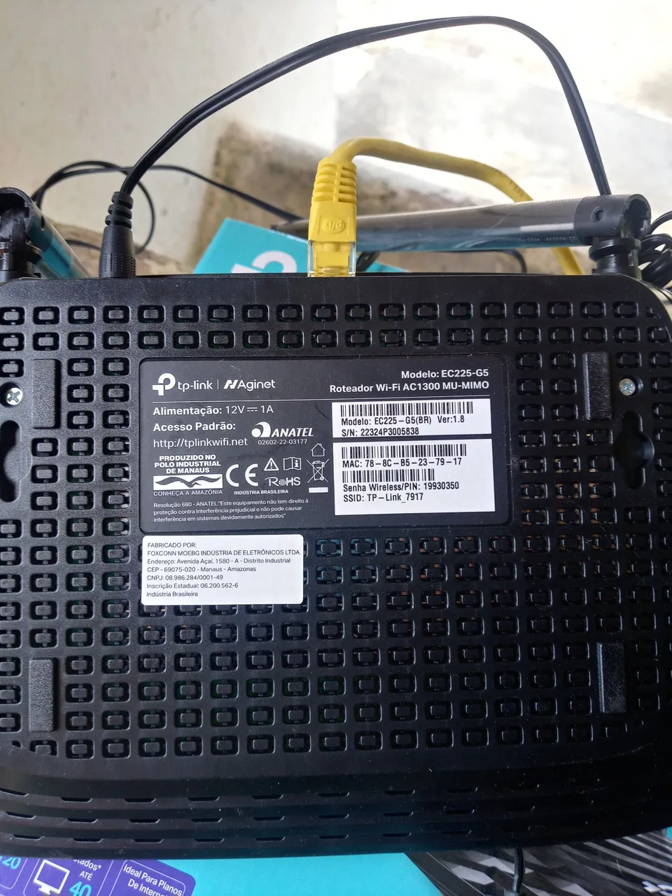 Roteador Wi-Fi TP-Link EC225-G5 AC1300 MU-MIMO