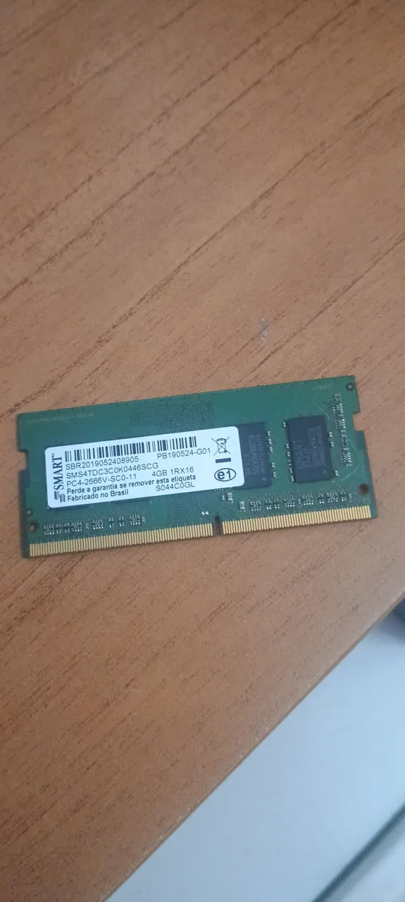 Memória RAM Smart 4GB DDR4 2666MHz