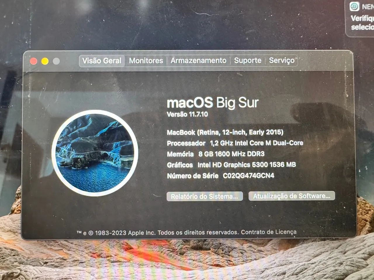 MacBook Retina 8gb RAM 500gb SSD em ótimo estado - Foto 3