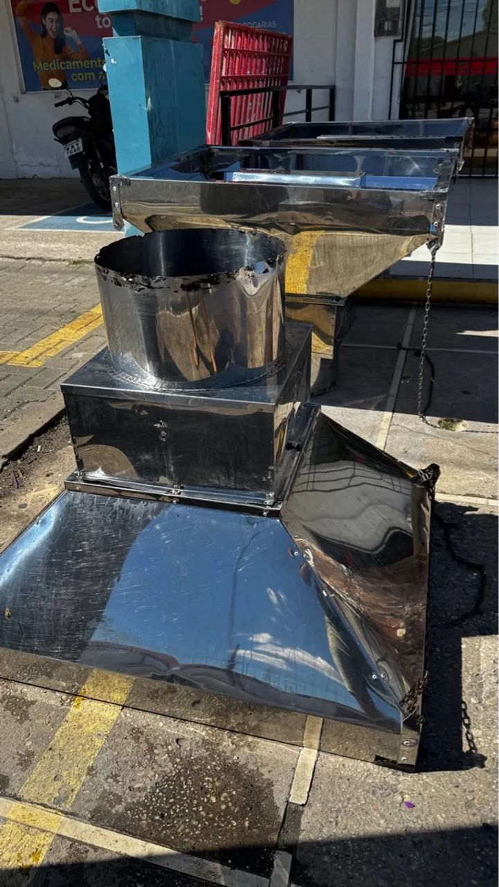 Coifa inox com coletor de gordura  - Foto 4