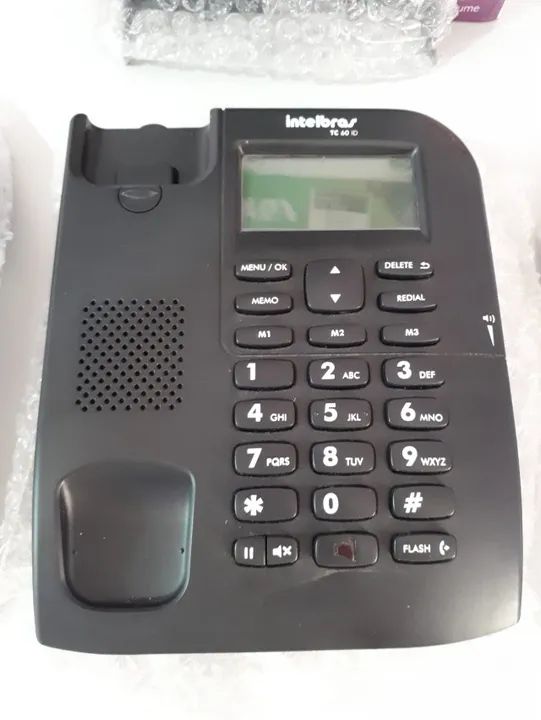 Telefone com Fio TC60 ID Preto Intelbras - Excelente como Novo - Foto 3