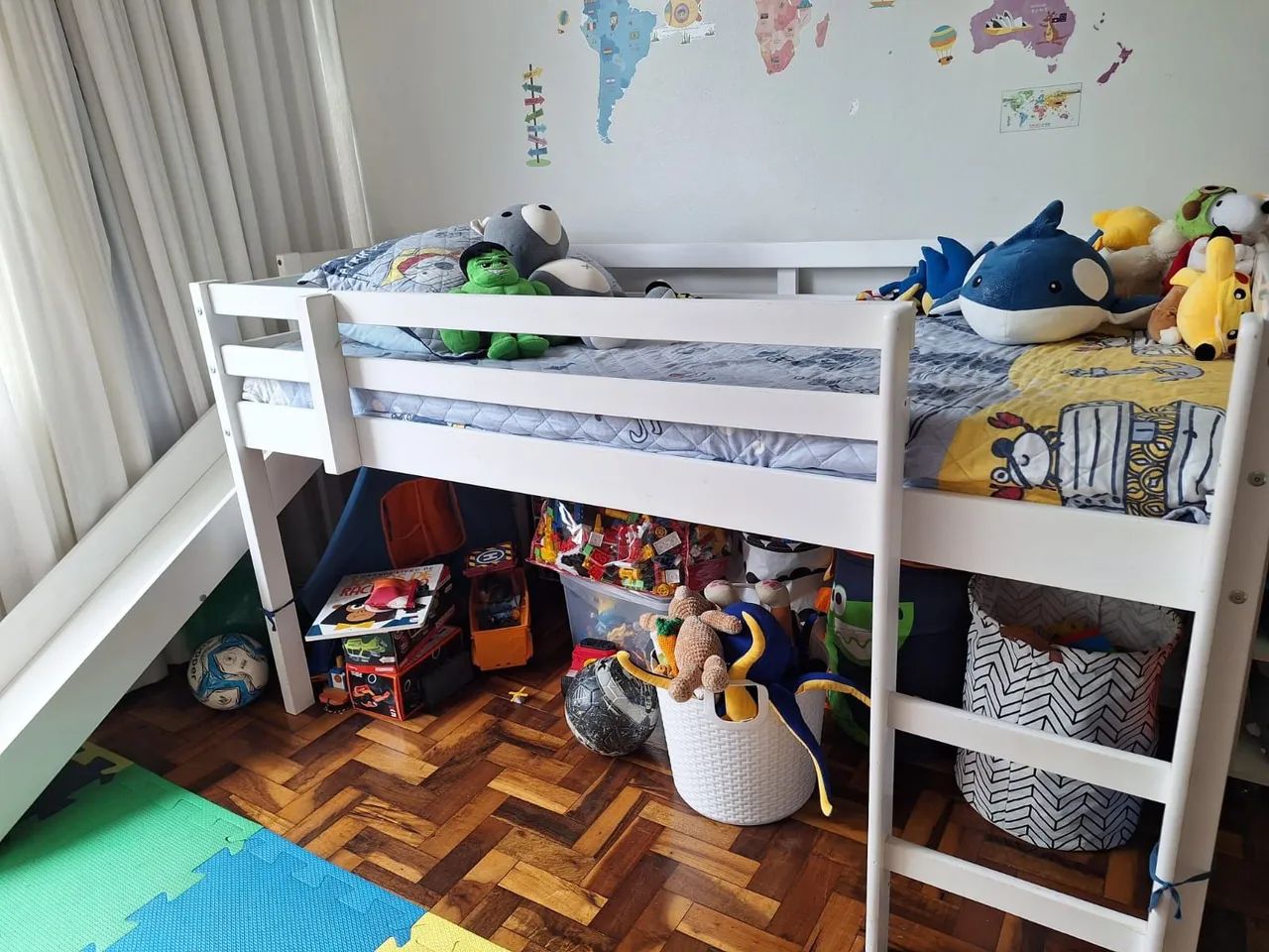 Cama infantil com escorregador (sem colchão) - Foto 4