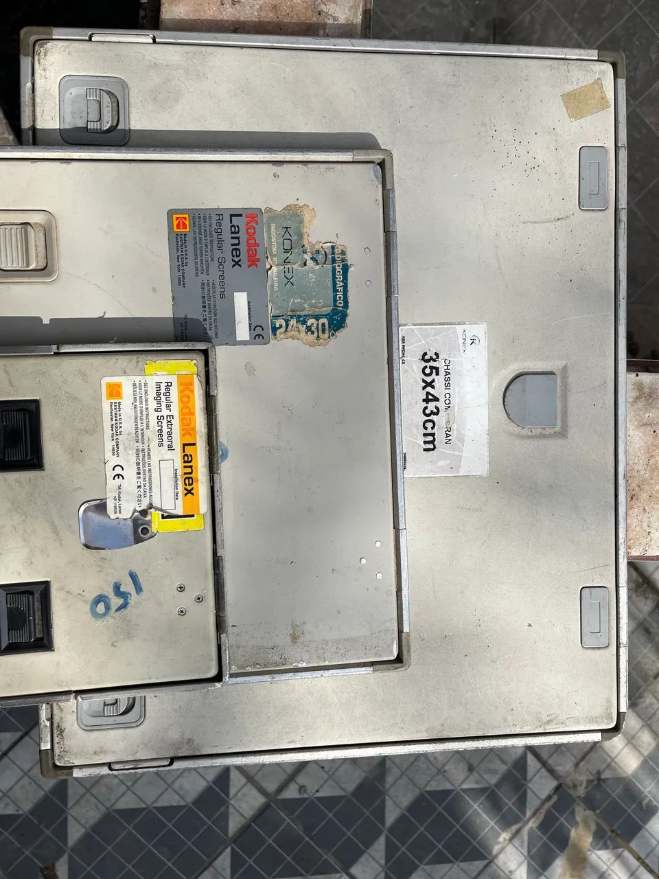 Chassis radiográficas Kodak/Kobe  ecrã 