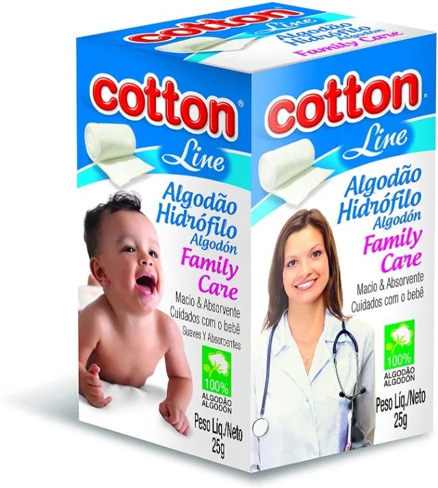 Cotton Line- Algodão Hidrófilo 100% Algodão - Foto 2