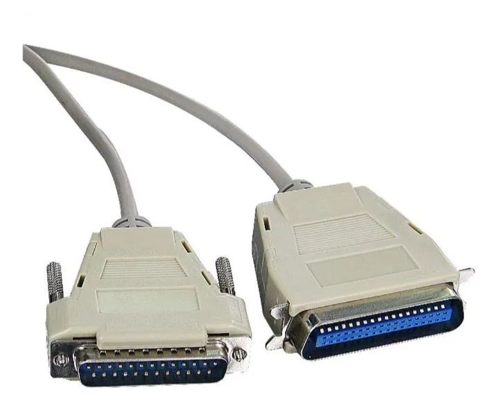 Cabo Serial DB25 Macho para DB25 Macho 3 mts