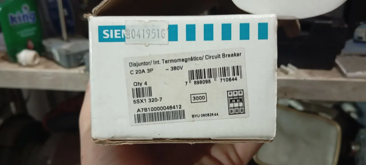 Disjuntor Siemens C 20A 3P