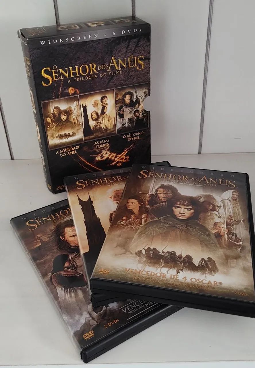 Box DVD Senhor dos Anéis - A Trilogia do Filme - Foto 4