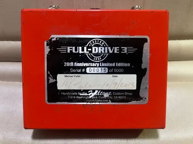 Pedal Fulltone Full-Drive 3 - Versão Custom Shop - Edição Aniversário de 20 anos!! Raro!!! - Foto 6
