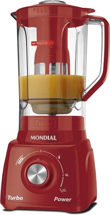 Liquidificador Mondial Turbo Power L-99, 2,2 litros, 550W, c/ filtro RED - 110V (NOVO) - Foto 2