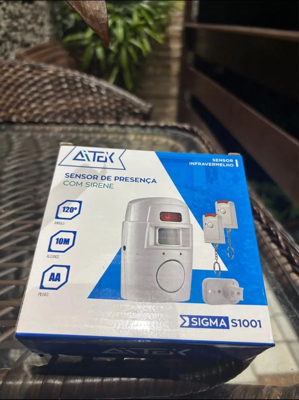 Alarme AITEK com sensor de presença 
