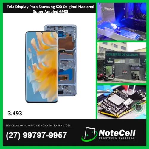 Tela Display Para Samsung S20 Orig Nacional Super Amoled G980- Instalação Expressa 30min!