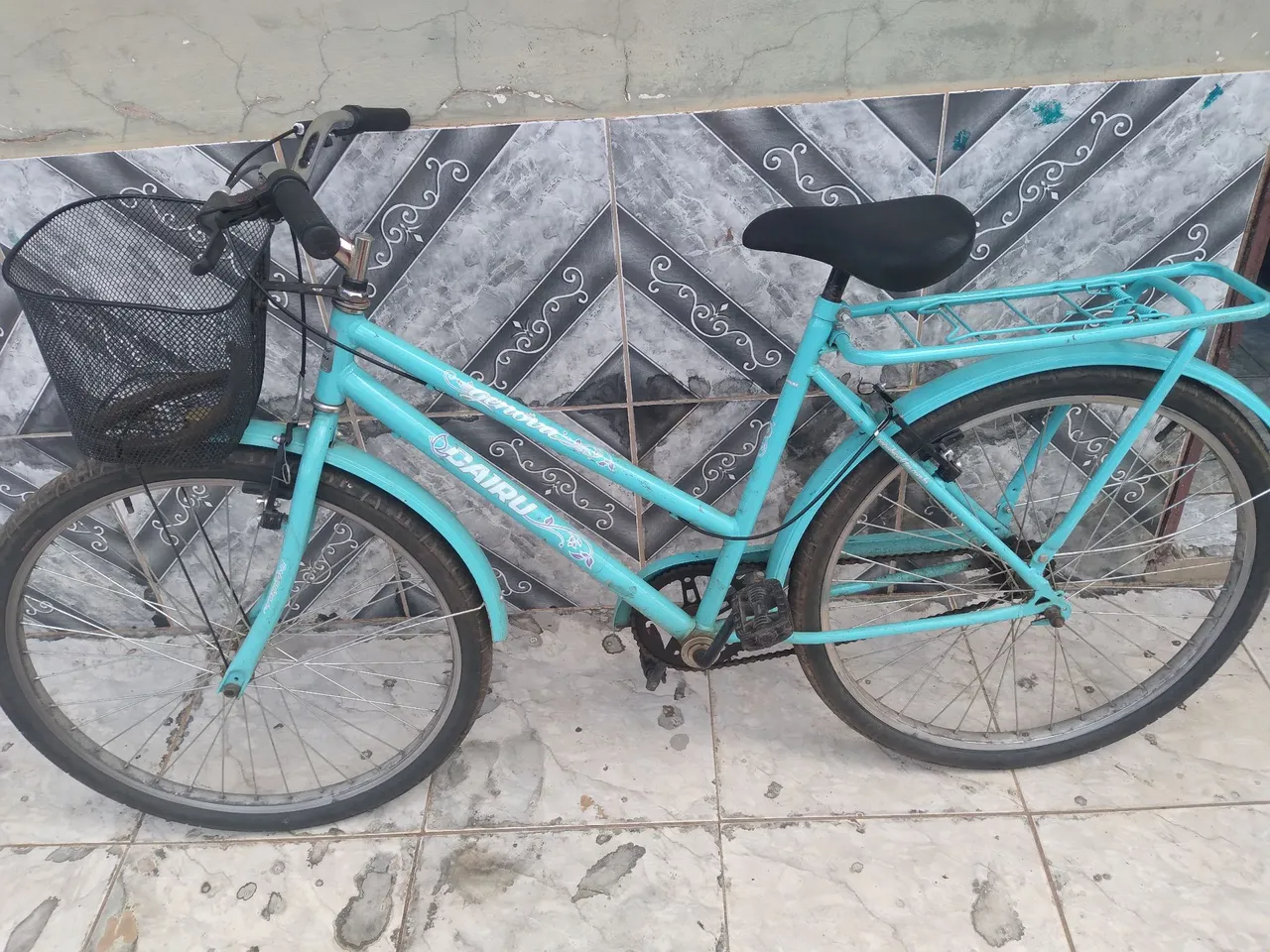 Bicicleta feminina azul