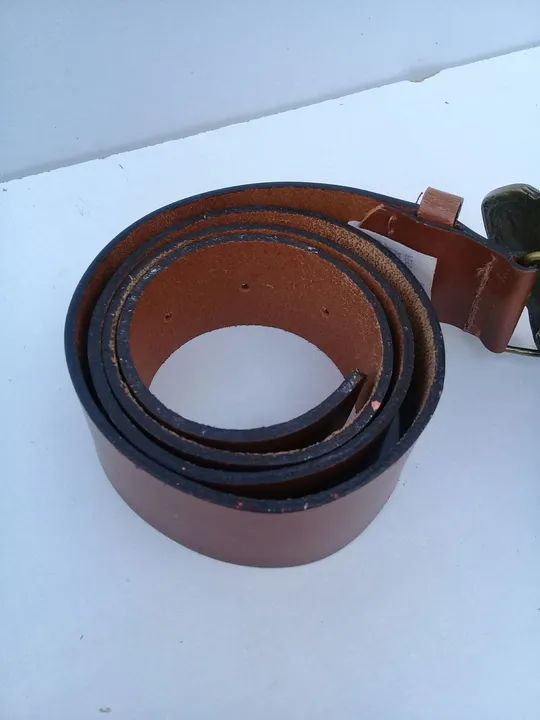 Cinto Fem Pedraria Couro Marrom - Foto 4