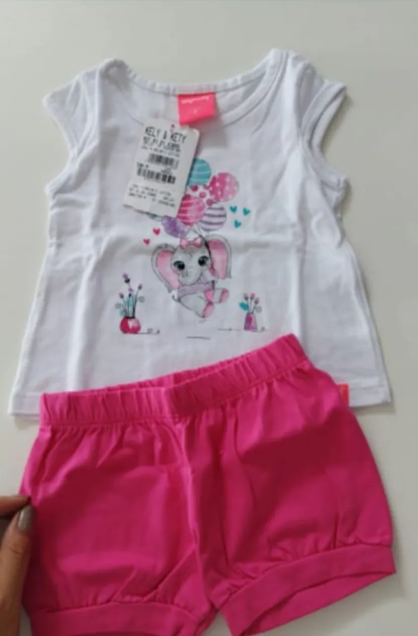 Conjunto Infantil Elefantinho Kely & Kety