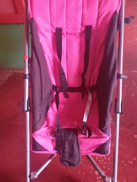 Carrinho de Bebê Multikids Baby Rosa - Foto 5