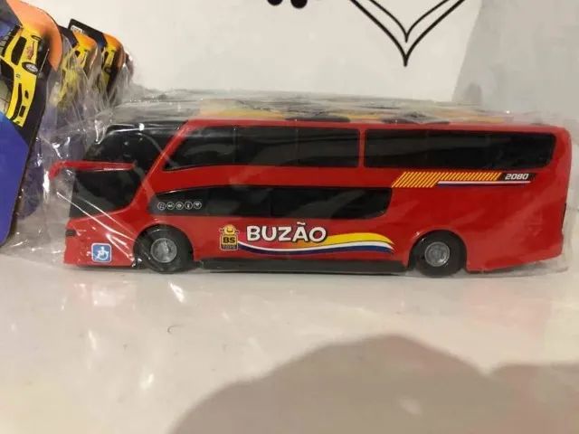 Mini ônibus de brinquedo (Plástico)