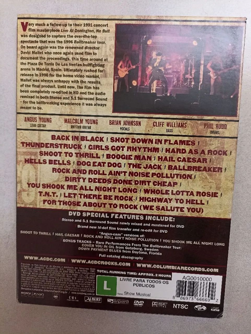 DVD AC/DC No Bull - The Directors Cut - Foto 2