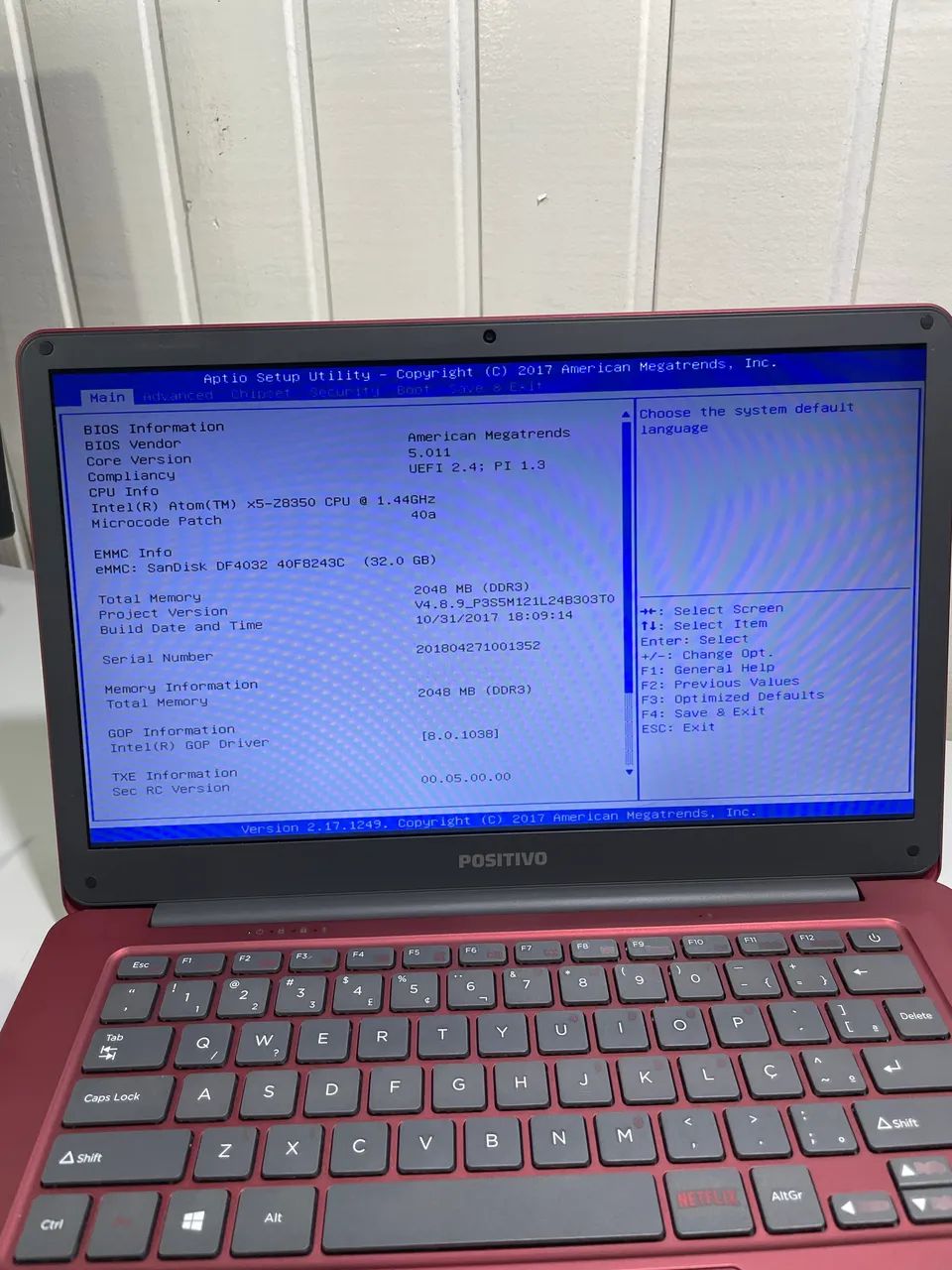 Notebook Positivo Motion Red Quad Core 63824101801345123