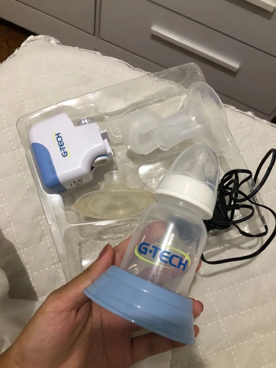 Bomba de Leite Materna Elétrica G-Tech Compact - Foto 4