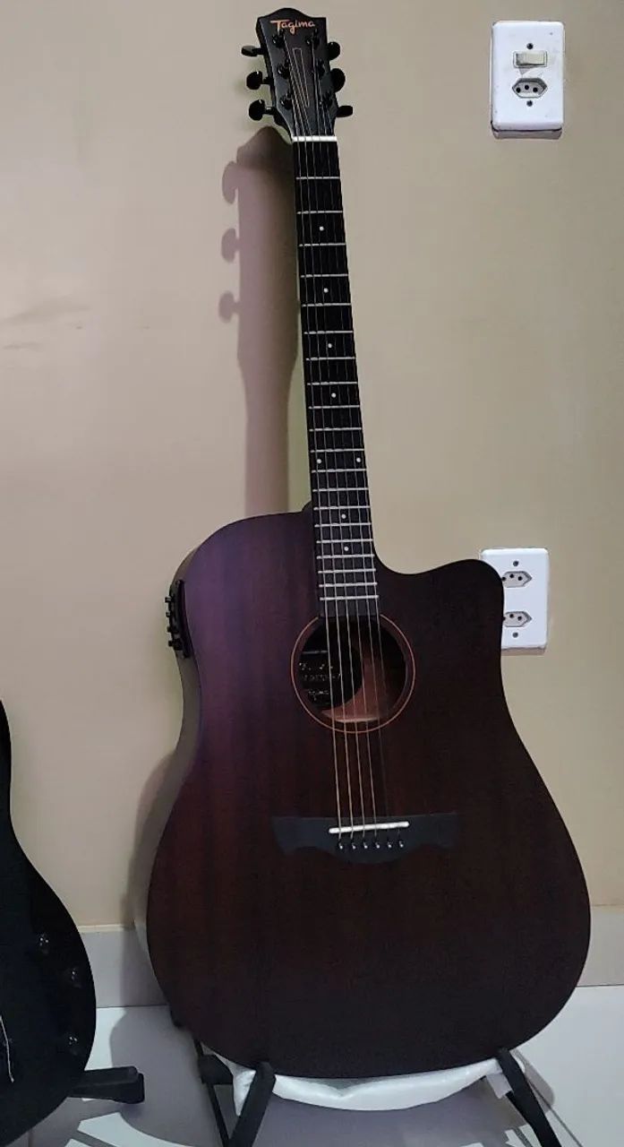 Violão Tagima Dallas Gran Reserva Eletroacústico Aço Dark Mahogany - Foto 4