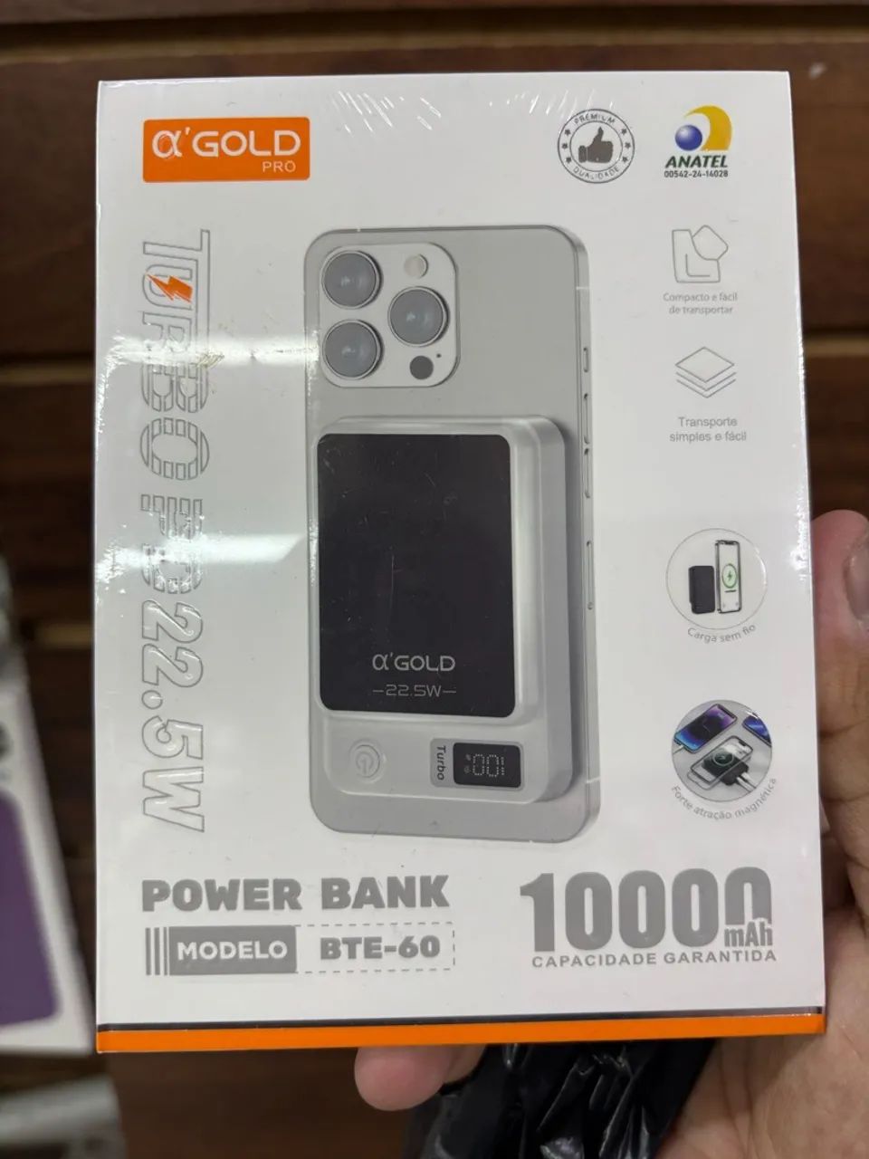 Power Bank 1000mAh + capa clear magsafe 