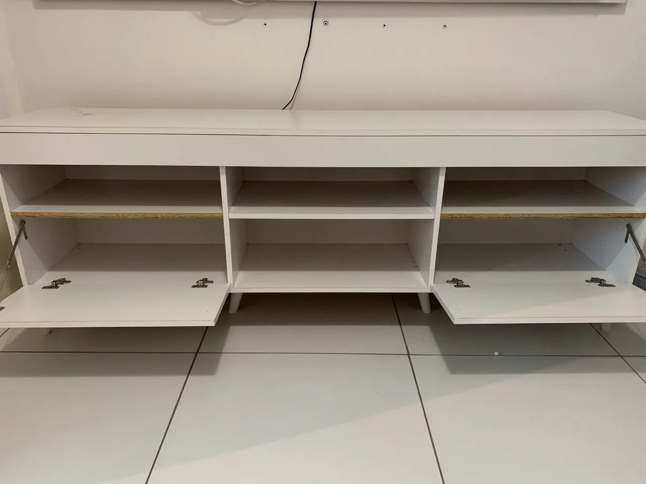 Rack Branco para Sala de Estar